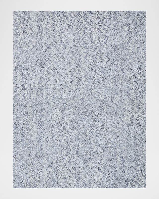 Veneta Hand-Tufted Blue Rug, 6' x 9'